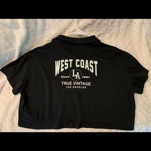 Cropped boxy misguided tee